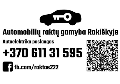 Automobiliu raktu gamyba Rokiskyje mieste Rokiskis