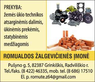 ROMUALDOS ZALGEVICIENES II mieste Grinkiskis