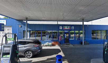 Parduotuve degalineje mieste Ginkunai